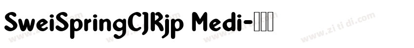 SweiSpringCJKjp Medi字体转换